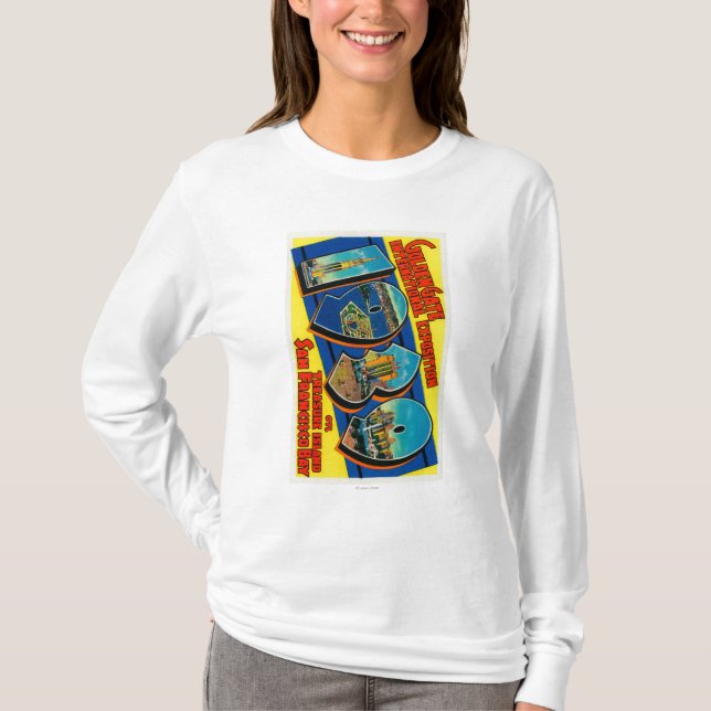 T-shirt San Francisco, CA - Golden Gate Internat'l (Devant)