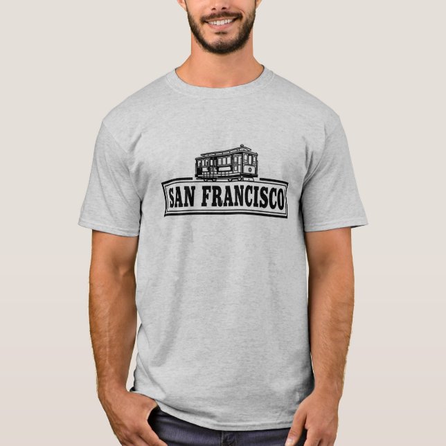 T-shirt San Francisco Cable Car California  (Devant)