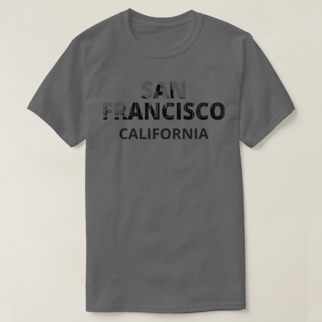 T-shirt San Francisco California Skyline Pride I (Design devant)