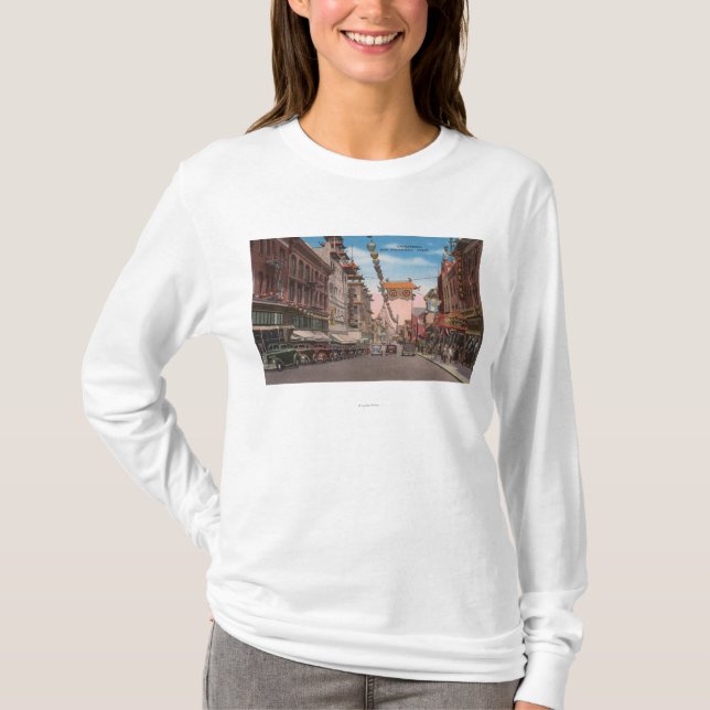T-shirt San Francisco, CAView de rue principale de (Devant)