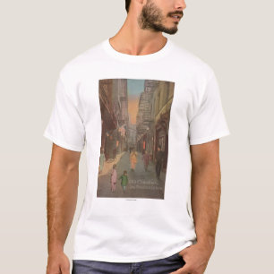 T-shirt San Francisco, CAView de vieille rue de Chinatown