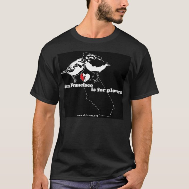 T-shirt San Francisco est pour des pluviers - image d'état (Devant)