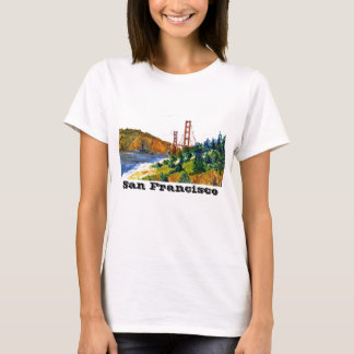 T-shirt San Francisco et beau golden gate bridge