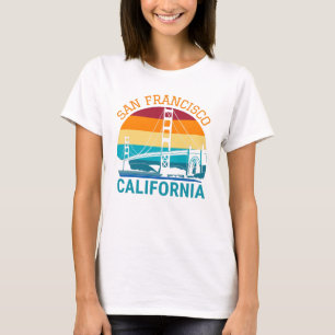 T-shirt San Francisco Golden Gate Bridge Californie Cadeau
