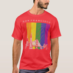 T-shirt San Francisco LGBT Rainbow Flag Pride