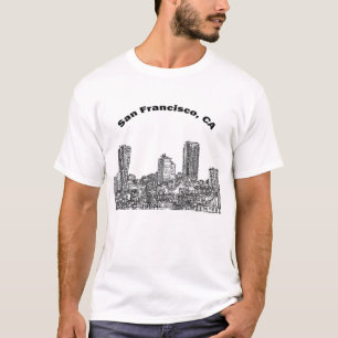 T-shirt San Francisco Line Art