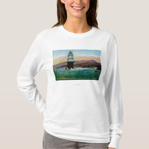 T-shirt San Francisco, phare de roche de mille de CA