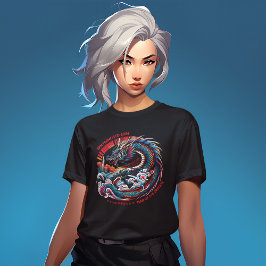 T-shirt San Francisco Skyline Anime Dragon : Nouvel An Lun