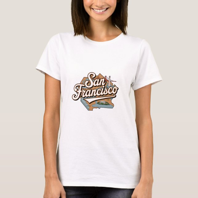 T-shirt San Francisco USA vintage (Devant)