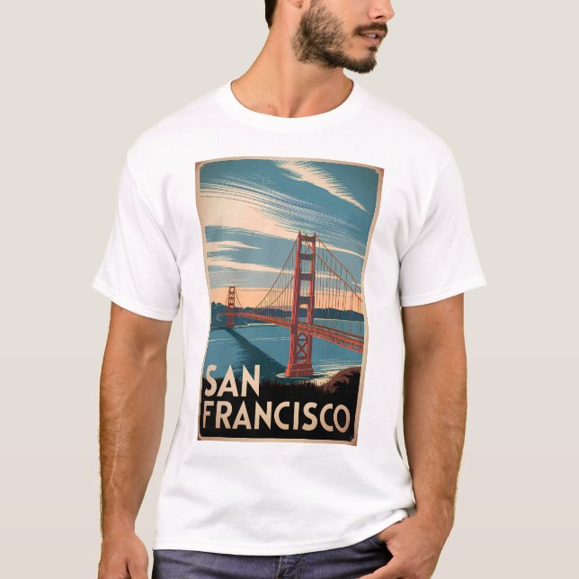 T-shirt San Francisco USA vintage (Devant)
