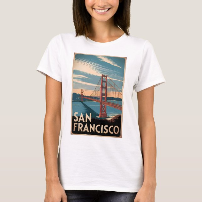 T-shirt San Francisco USA vintage (Devant)