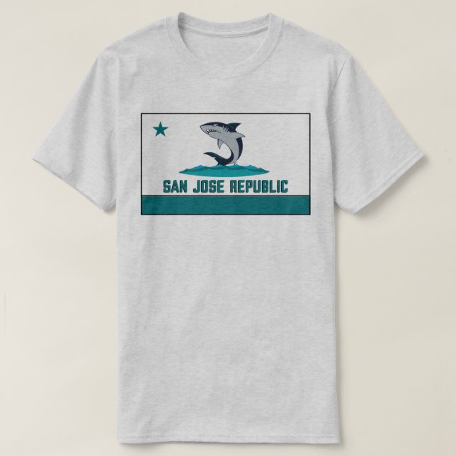 T-shirt San Jose Republic - Shark City Parody (Design devant)