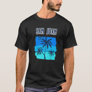 T-shirt San Juan Tropical Cruise Stop Palm Tree Vacances S
