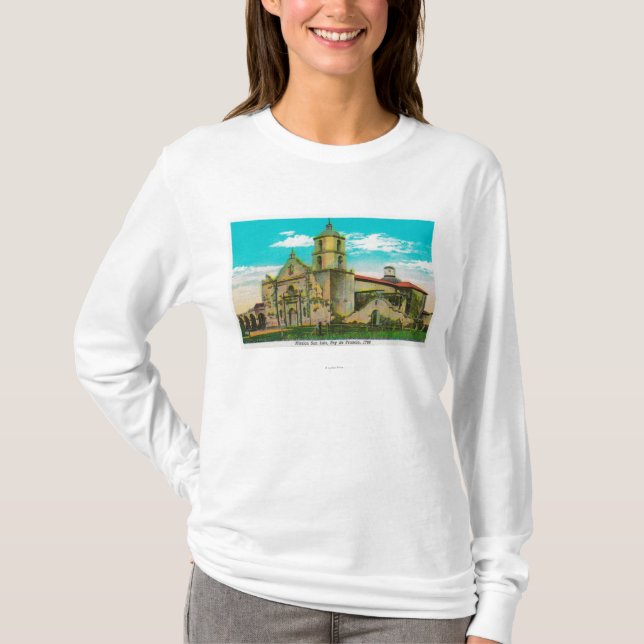 T-shirt San Luis de mission, Rey de FranciaOceanside, CA (Devant)