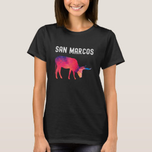 T-shirt SAN MARCOS - Graine de bovins Longhorn géométrique