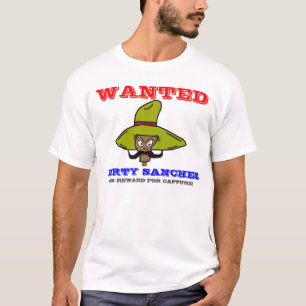 T-SHIRT SANCHEZ RECHERCHÉ ET SALE, RÉCOMPENSE $500 POUR 