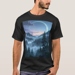 T-shirt Sanctuaire au Clair de Lune : La Forêt Éthérée