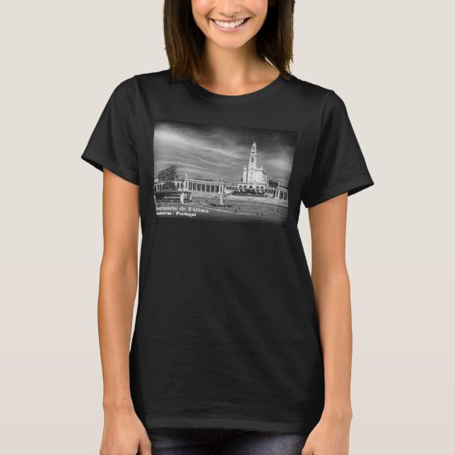 T-shirt Sanctuaire catholique de Notre-Dame de Fatima, Por (Devant)