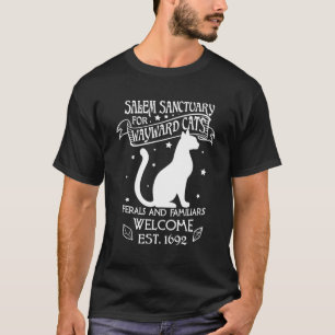 T-shirt Sanctuaire De Salem De Sorcière Pour Chats Noirs W