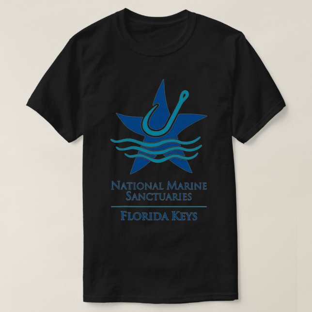 T-shirt Sanctuaire maritime national Florida Keys FL Fishi (Design devant)