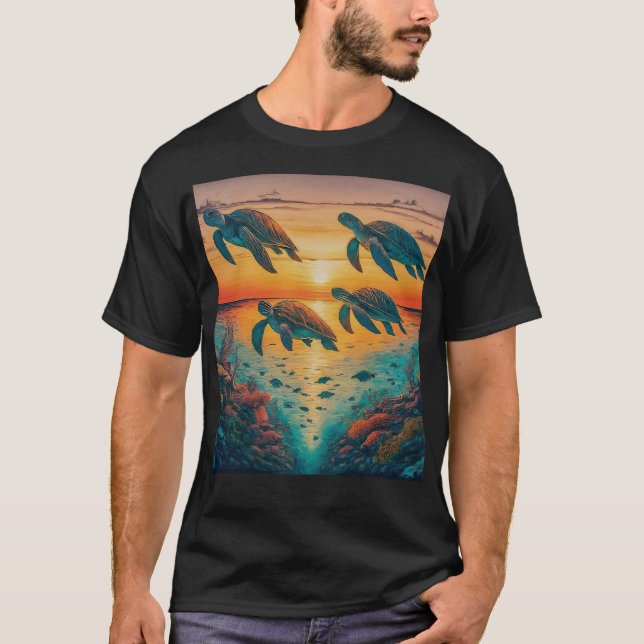 T-shirt Sanctuaire océanique (Devant)