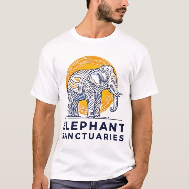 T-Shirt Sanctuaires des Éléphants (Devant)