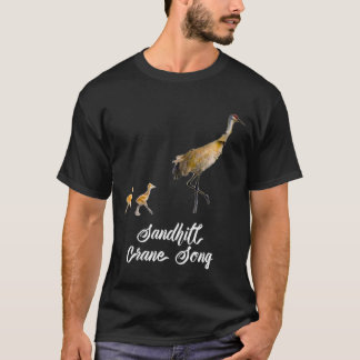 T-shirt Sandhill Crane Song Design 