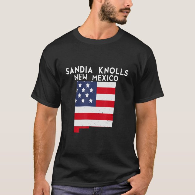 T-shirt SANDIA KNOLLS USA State America Travel Nouveau Mex (Devant)