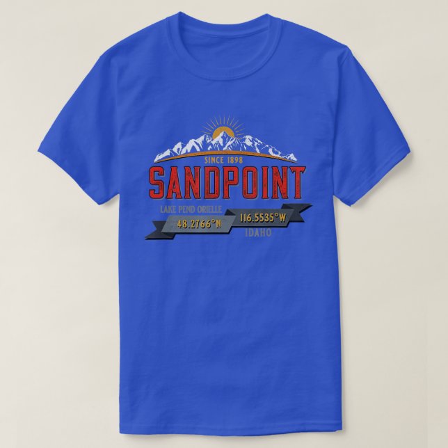 T-shirt Sandpoint Idaho Souvenir 2 (Design devant)