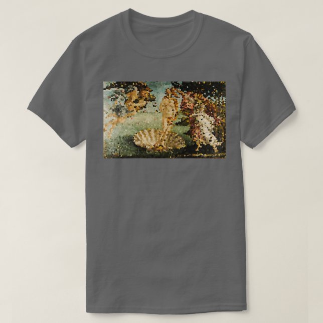 T-shirt Sandro Botticelli La naissance de Vénus Pixelated  (Design devant)