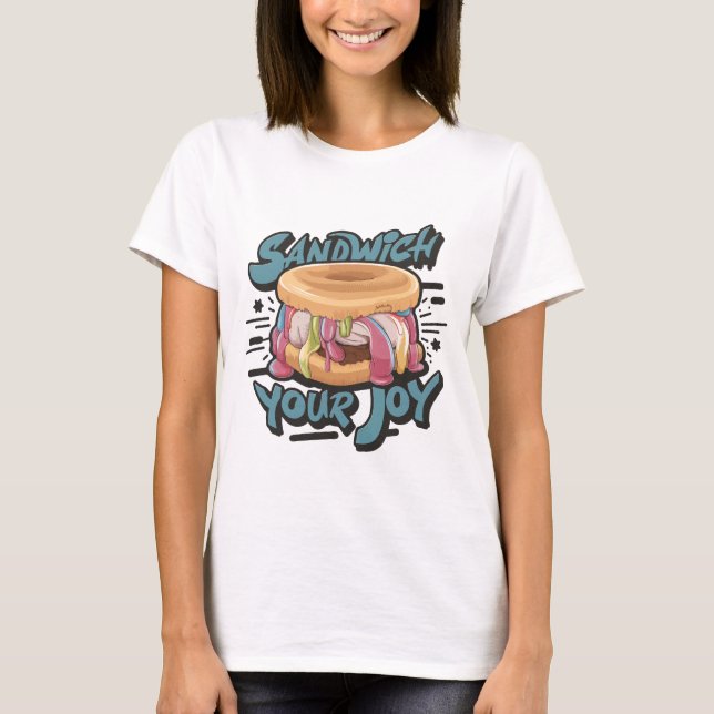 T-shirt Sandwich à la crème glacée Votre joie (Devant)