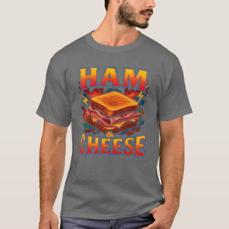 T-shirt Sandwich au jambon et fromage nourriture préférée