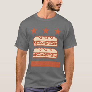 T-shirt Sandwich Drapeau DC