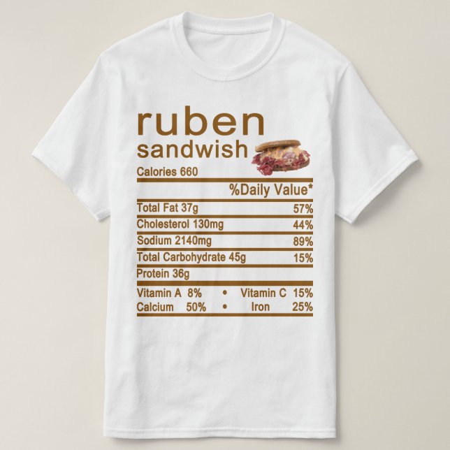 T-shirt sandwich en caoutchouc (Design devant)