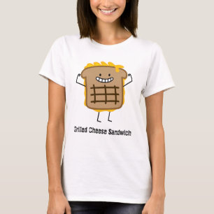 T-shirt Sandwich grillé heureux à fromage