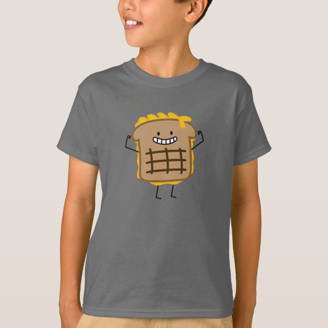 T-shirt Sandwich grillé heureux à fromage (Devant)