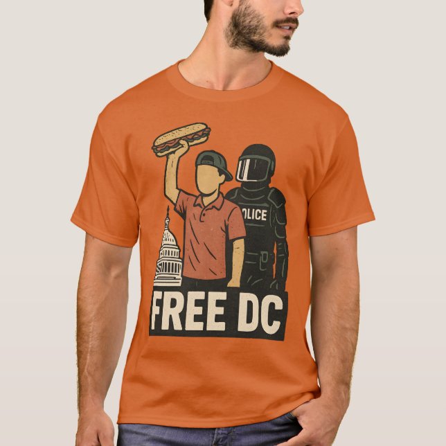 T-shirt Sandwich Guy Free DC (Devant)