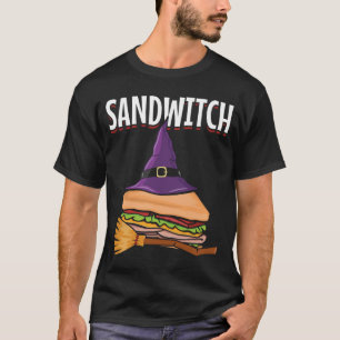 T-shirt Sandwich Halloween Pun Witch