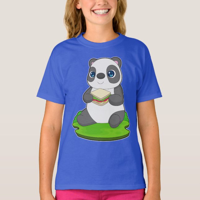 T-shirt Sandwich Panda (Devant)