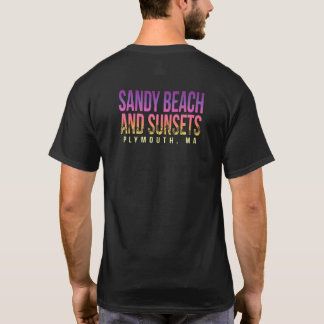 T-shirt Sandy Beach And Sunsets Plymouth Summer Massachuse