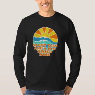 T-shirt Sandy Toes Sun Kissed Nose Beach Bum Été