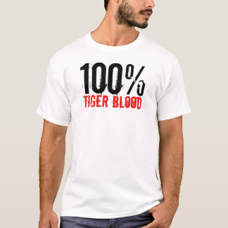 T-shirt Sang 100% de tigre