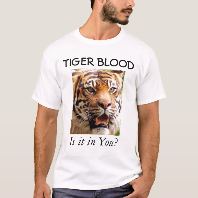 T-shirt SANG de TIGRE, est-il dans vous ? (Devant)