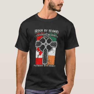 T-SHIRT SANG IRLANDAIS NAISSANCE CANADIENNE