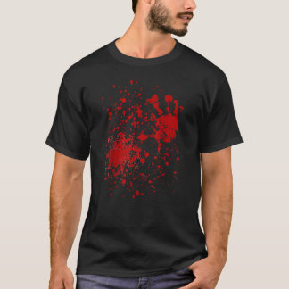 T-shirt Sang sanglant Zombie Costume Halloween classique T