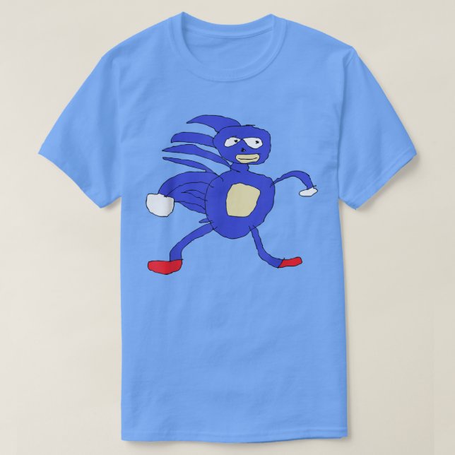 T-shirt Sanic Hegehog   Gotta Go Fast Sanik Paint Meme  (Design devant)