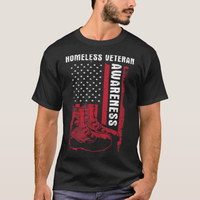 T-shirt Sans-abri Anciens Combattants sans-abri Milice de  (Devant)