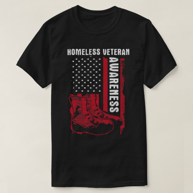 T-shirt Sans-abri Anciens Combattants sans-abri Milice de  (Design devant)