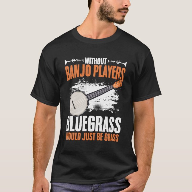 T-shirt Sans Banjo Joueurs Musicien Bluegrass Folk Musi (Devant)
