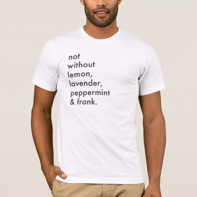 T-shirt sans huiles essentielles des hommes "pas" (Devant)